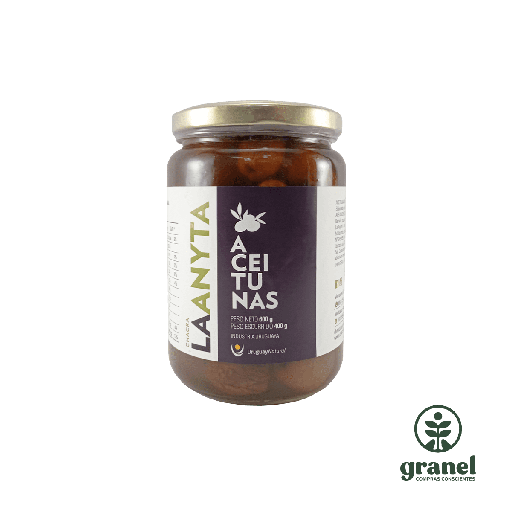 Aceitunas negras con carozo Chacra La Anyta 600g