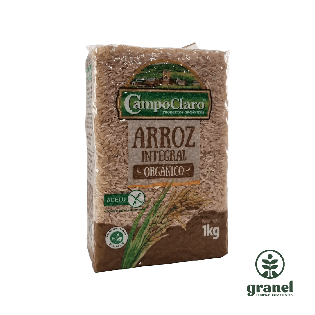 Arroz integral orgánico Campo Claro 1kg