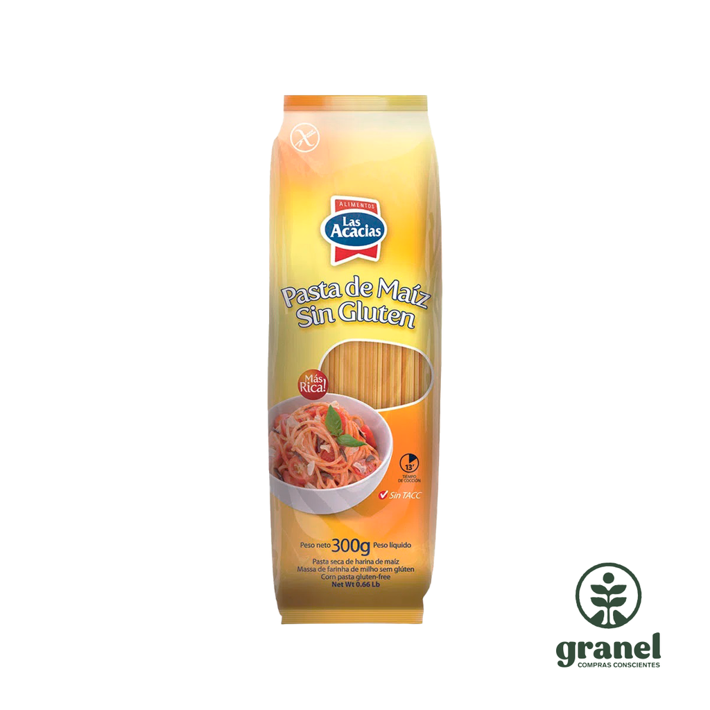 Fideos de maíz spaghetti sin gluten Las Acacias 300g