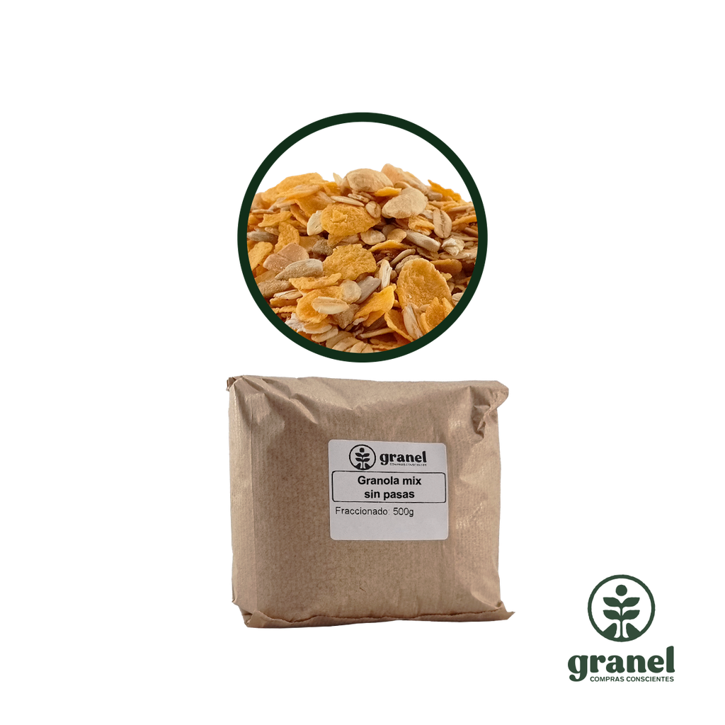 Granola mix sin pasas 500g