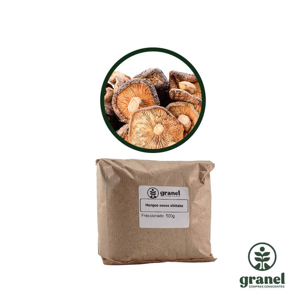 Hongos secos shiitake 500g