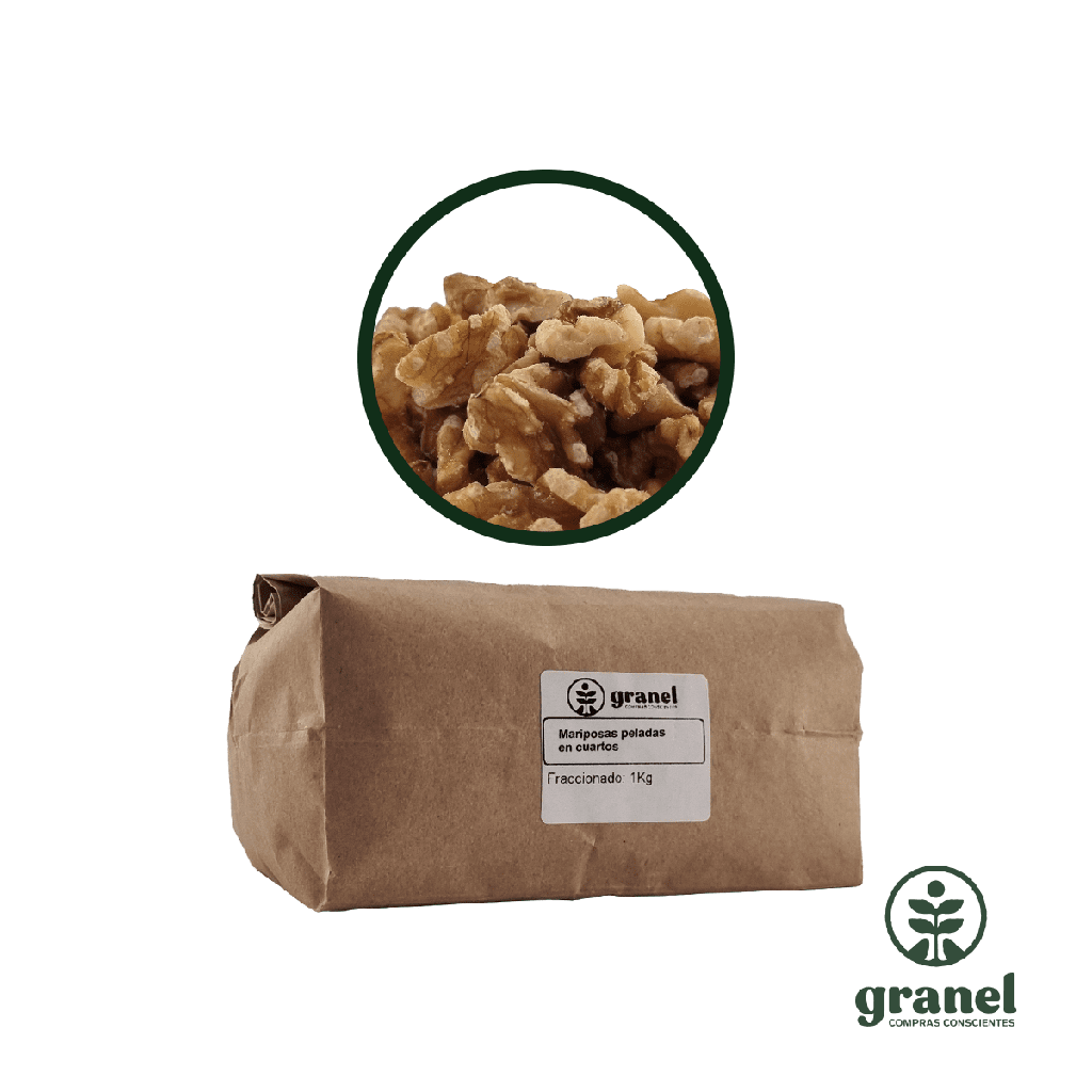 Nueces peladas en cuartos 1kg