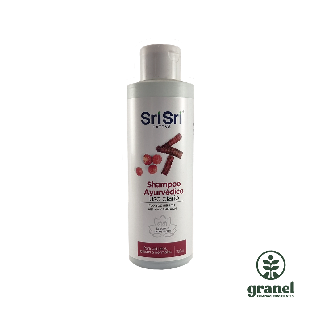 Shampoo ayurvédico de flor de hibisco Sri Sri 200ml