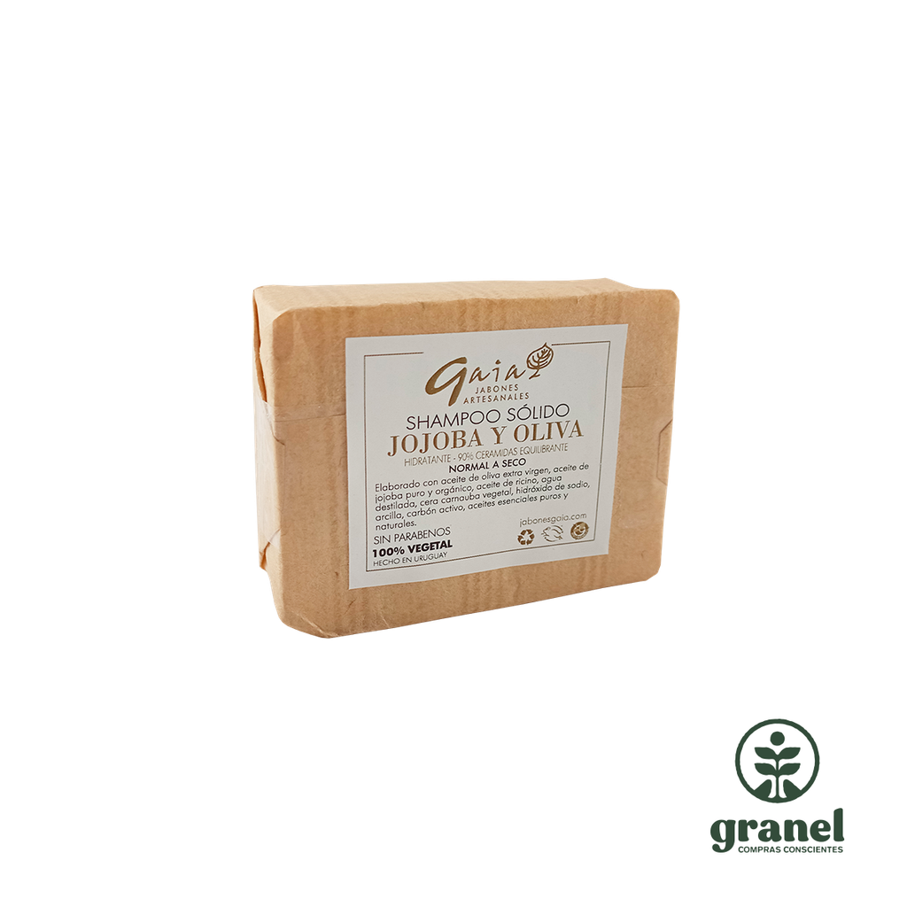 Shampoo sólido jojoba y oliva Gaia 90g