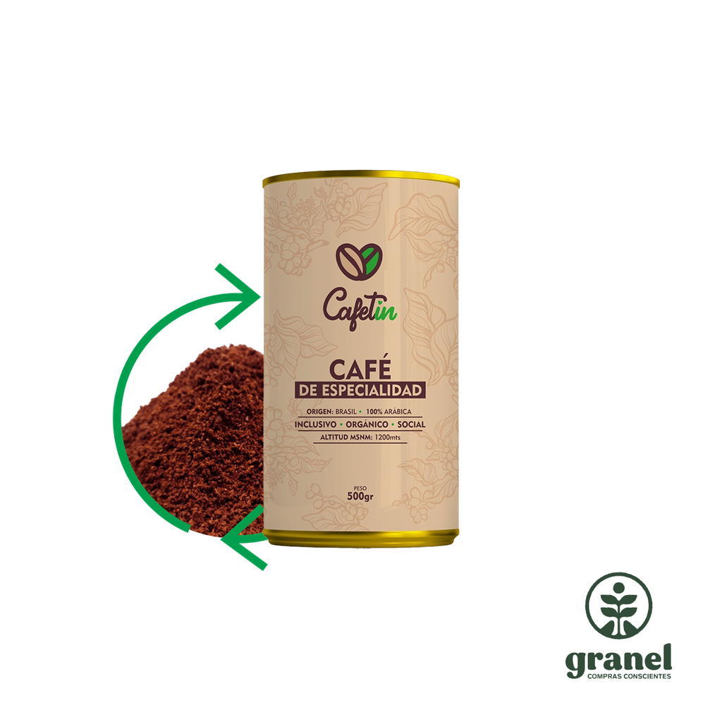 Recarga de café de especialidad orgánico Cafetín 500g