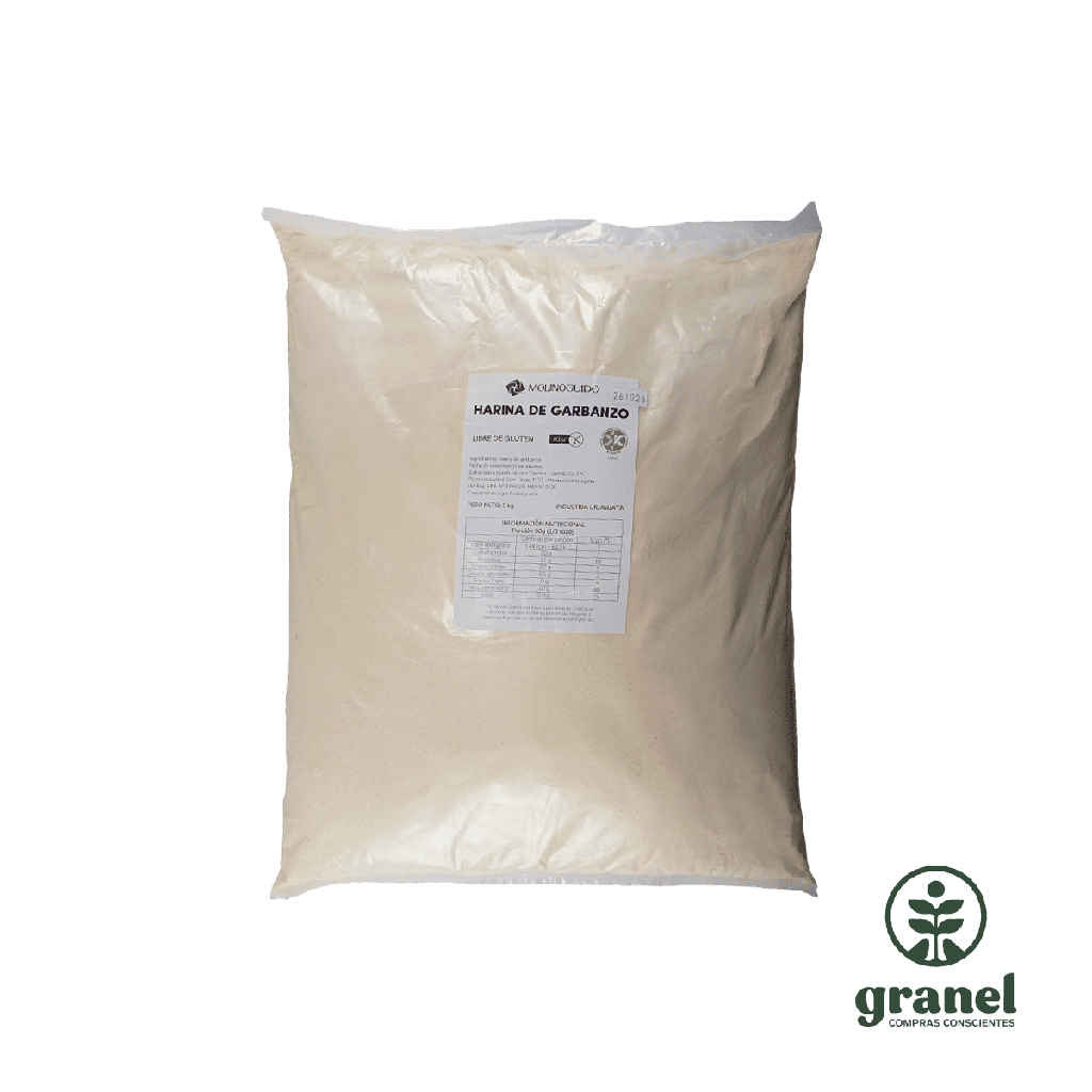 Harina de garbanzos gluten free Molino Guido 5kg