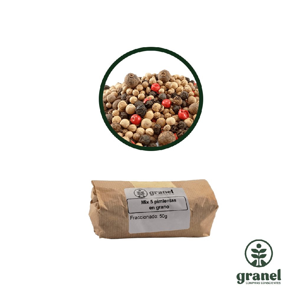 [10085] 5 pimientas en grano 50g