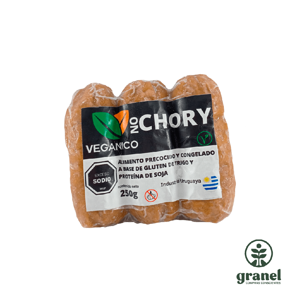 Chory 3 unidades Veganico chorizo congelado 250g