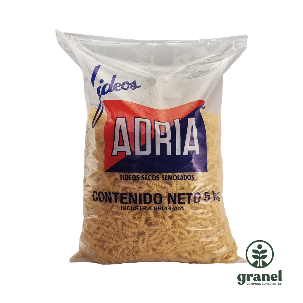 Fideos semolados tirabuzón Adria 5kg