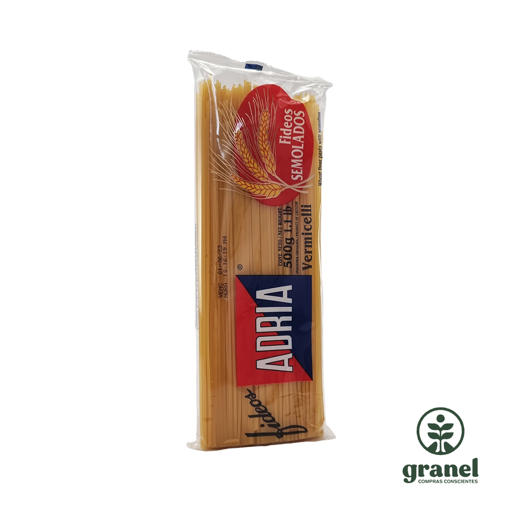 Fideos semolados vermicelli Adria 500g