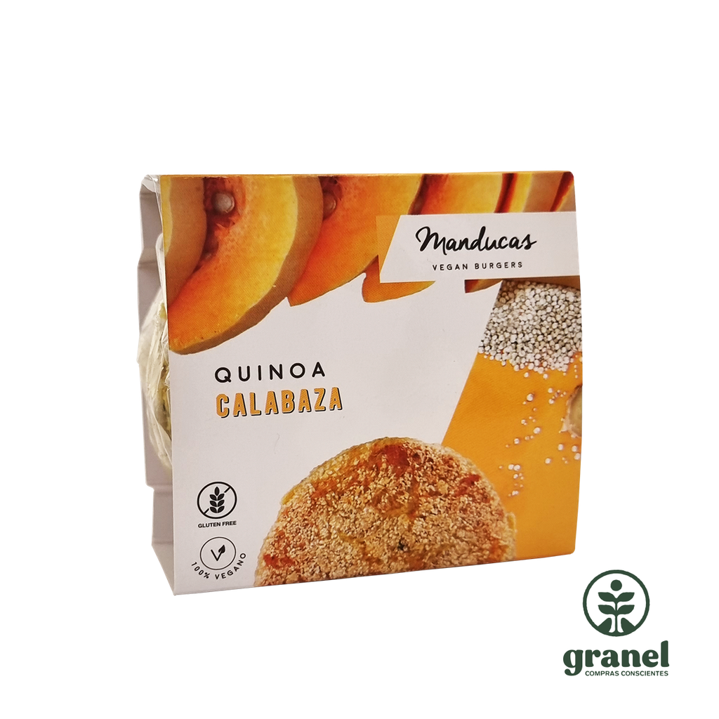 Hamburguesas de quinoa y calabaza Manducas congeladas 4 unidades