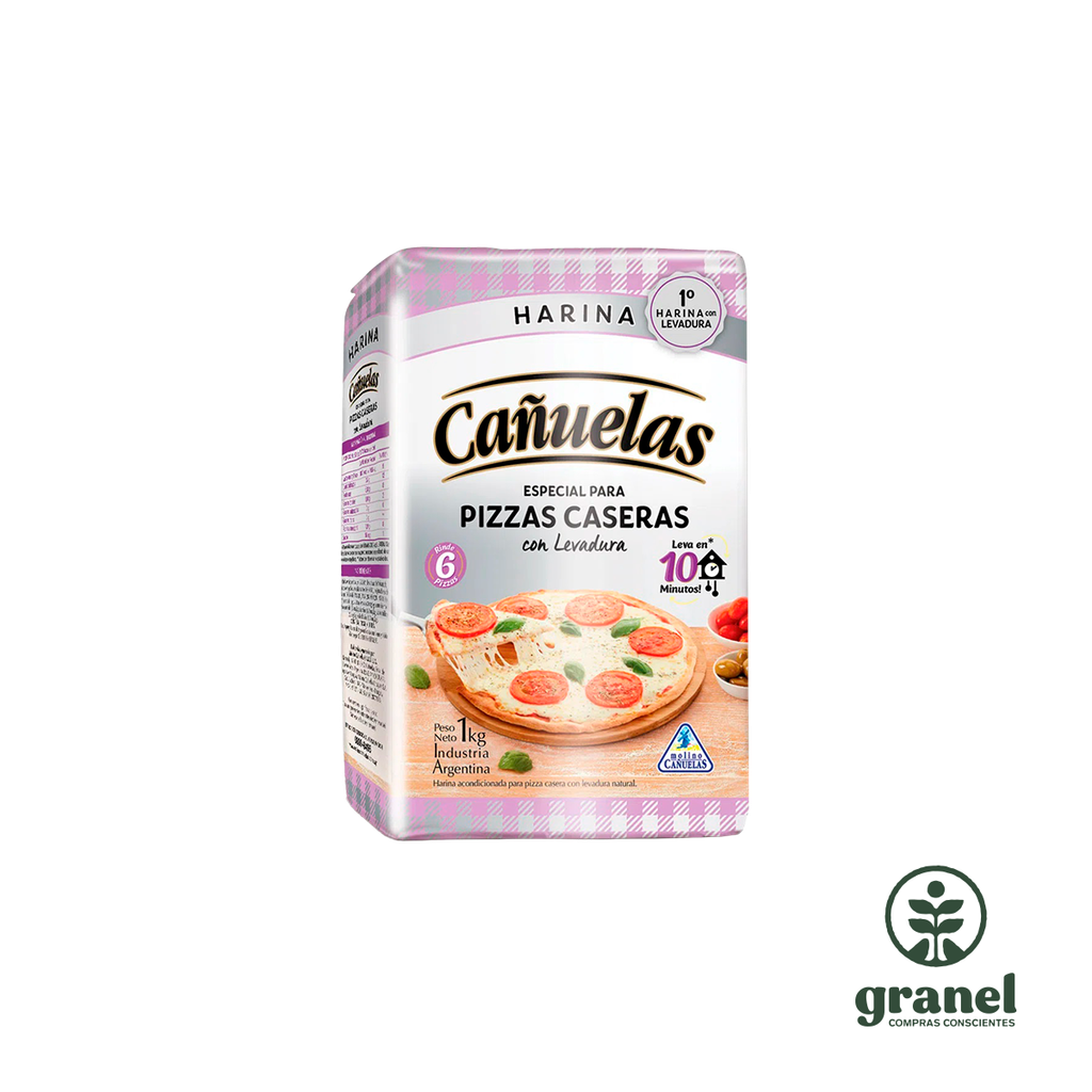 Harina de trigo con levadura para pizza Cañuelas 1kg