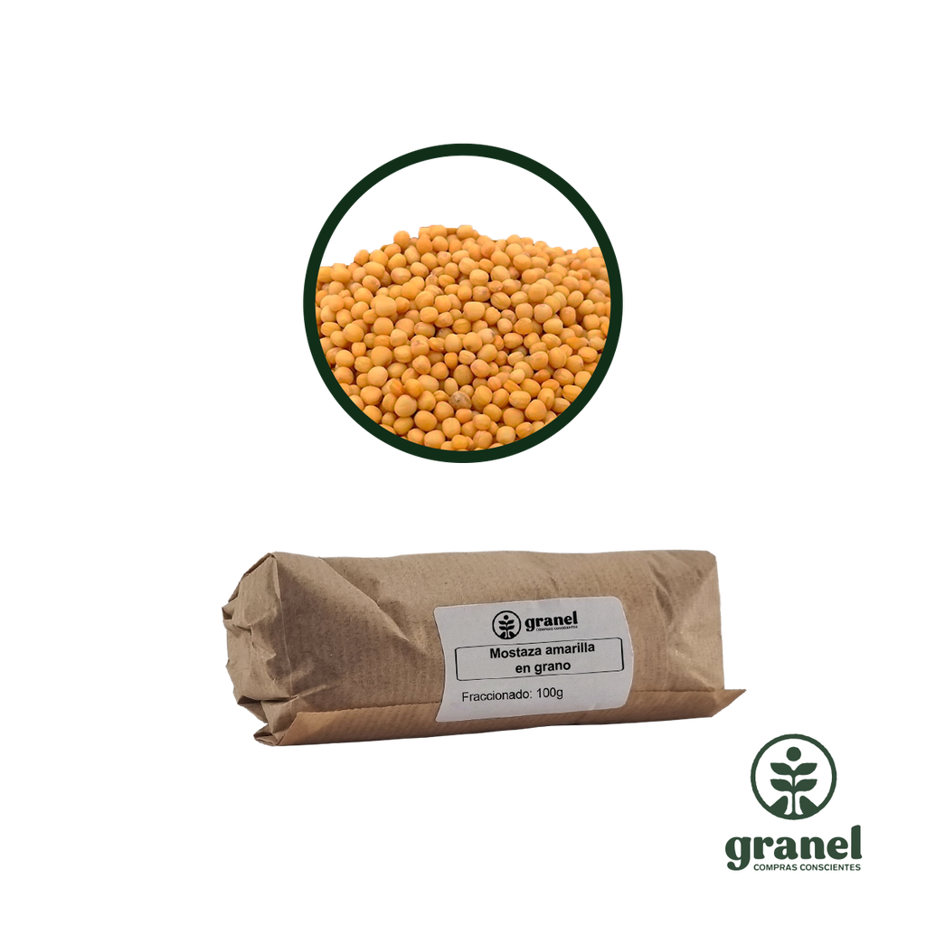 Mostaza amarilla en grano 100g