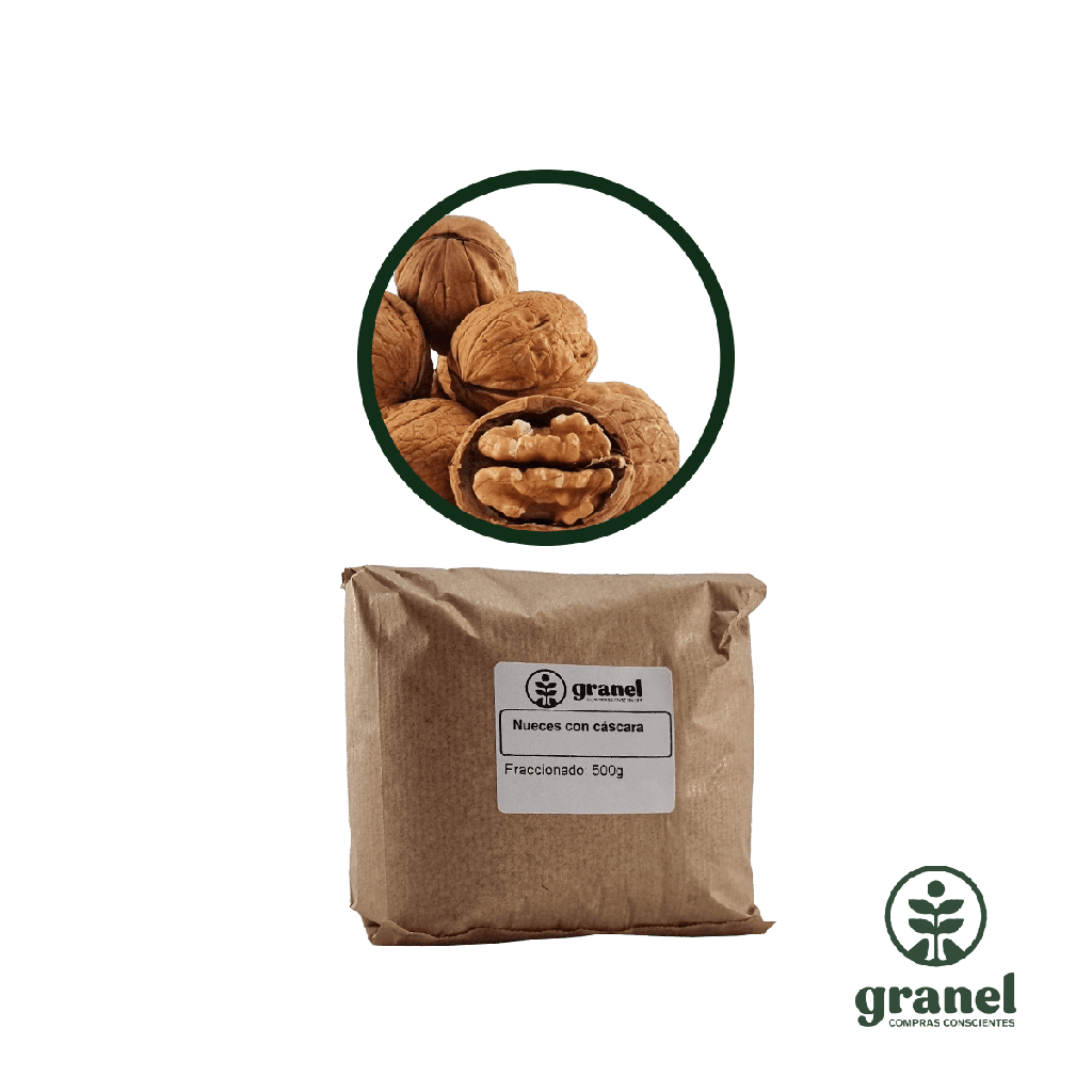 Nueces con cáscara 500g