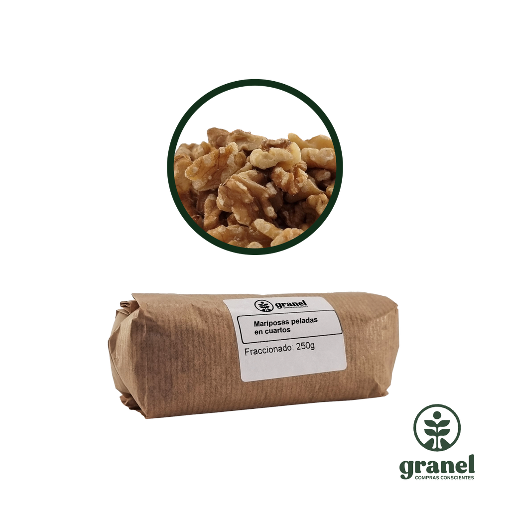 Nueces peladas en cuartos 250g