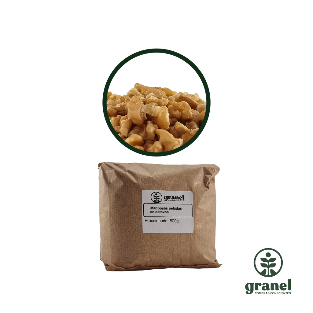 Nueces peladas en octavos 500g