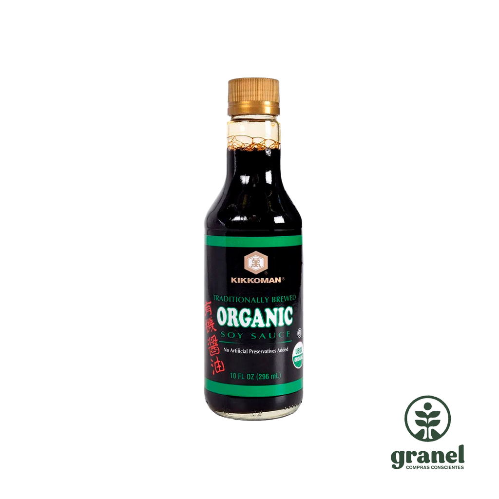 Salsa de soja orgánica Kikkoman 296ml