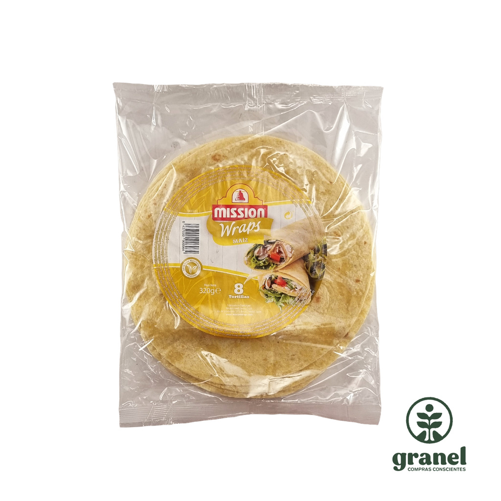 [6686] Tortillas wraps de maíz y trigo de 20cm Mission 320g