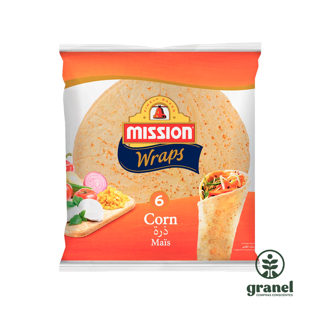 Tortillas wraps de maíz y trigo de 25cm Mission 420g