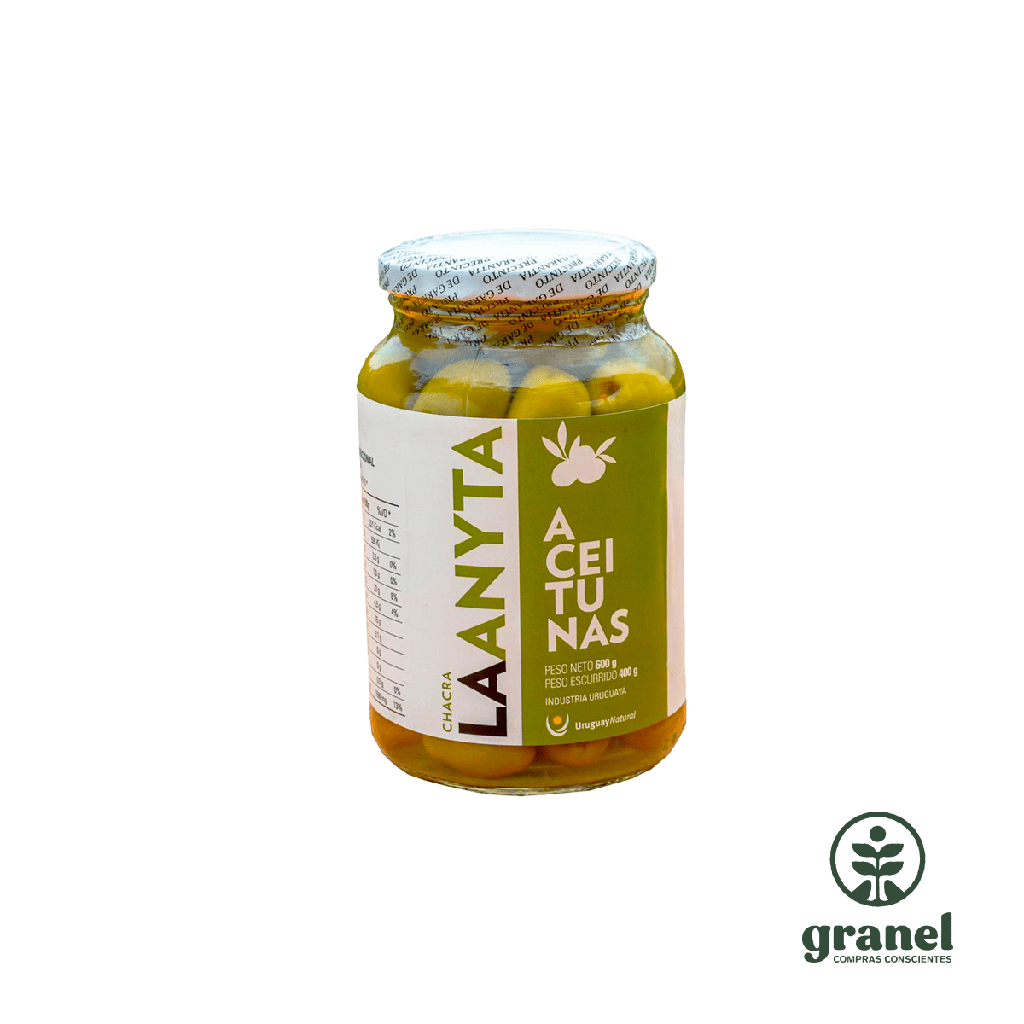 [8544] Aceitunas verdes sin carozo Chacra La Anyta 600g