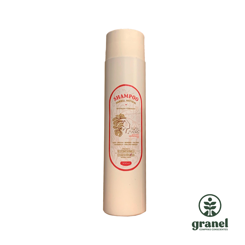 Shampoo líquido herbal Almamadre 300ml
