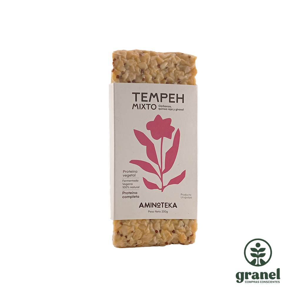 Tempeh de garbanzos quinoa roja y girasol Aminoteka 200g