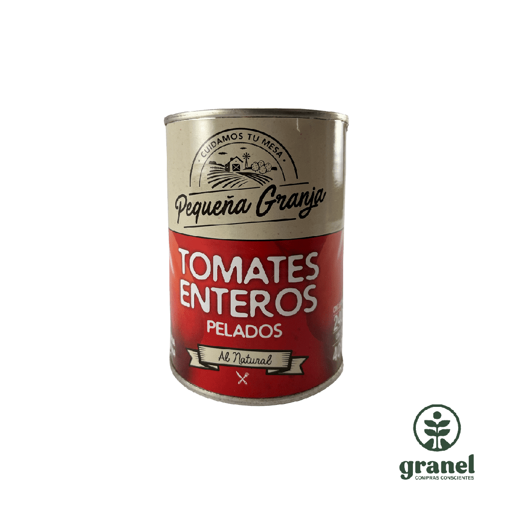 [10390] Tomates enteros pelados al natural Pequeña Granja 400g