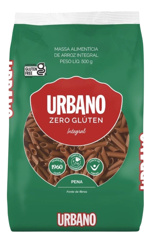 [10974] Fideos de arroz integral mostacholi sin gluten Urbano 500g