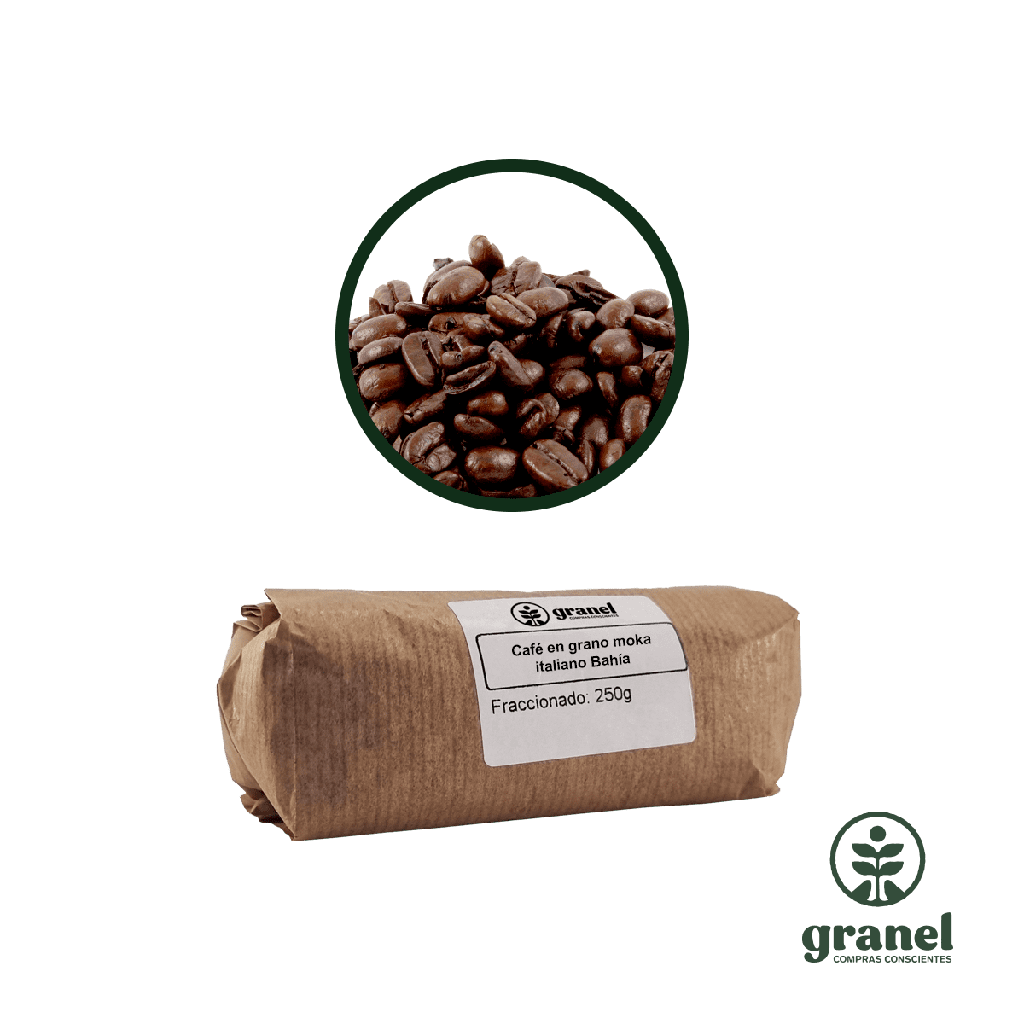 [3477] Café en grano moka italiano Bahía 250g