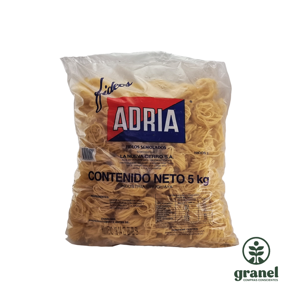 [5915] Fideos semolados nido Adria 5kg