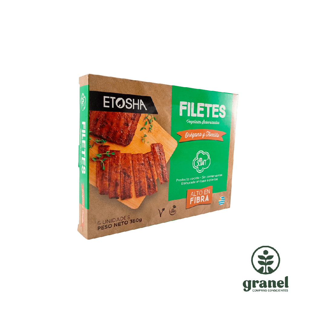 [5920] Filete de seitan saborizado orégano y tomillo Etosha congelado 6 unidades 360g