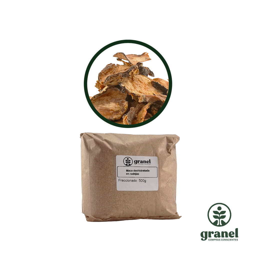 Maca deshidratada en rodajas 500g
