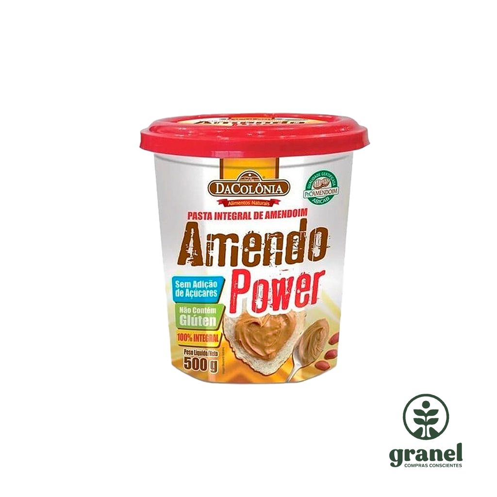 Mantequilla crema manteca de maní Amendo Power 500g