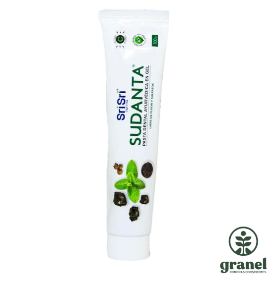 Pasta dental ayurvédica en gel sabor menta Sri Sri 100g